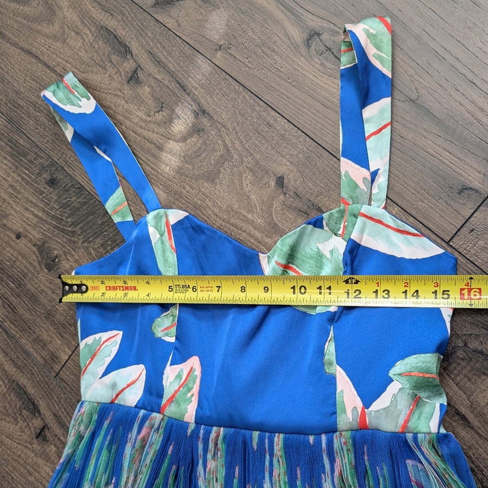 Hutch Blue Floral Tiered Ruffle Maxi Dress Size 6 - Picture 6 of 9